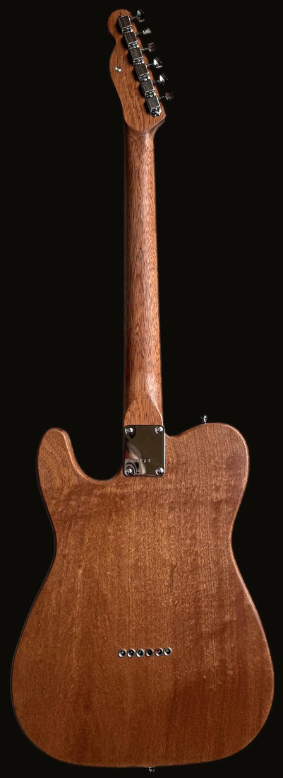 T-style — back, mahogany body and neck